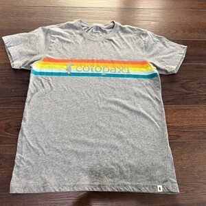 Cotopaxi On The Horizon Retro Striped T-Shirt Mens Small